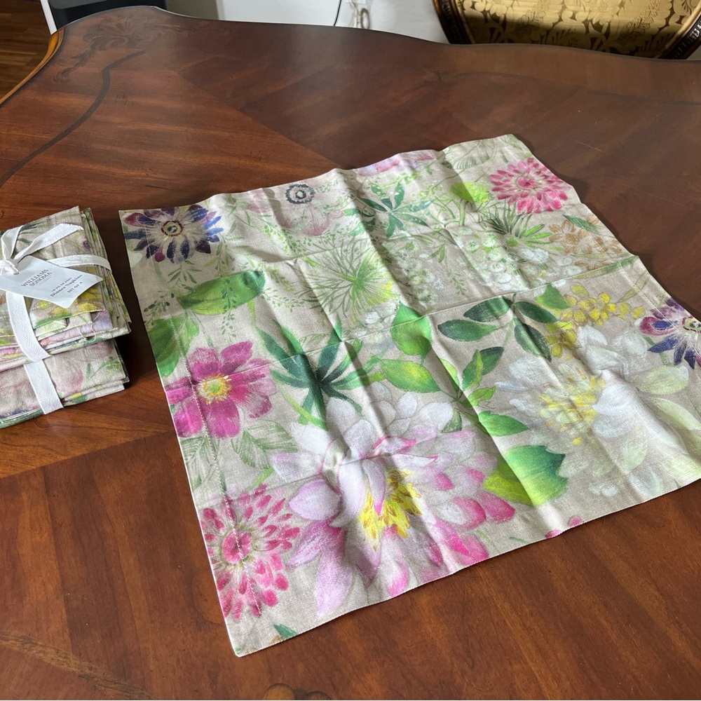 La Vie en Rose Napkins set of 8 Williams Sonoma